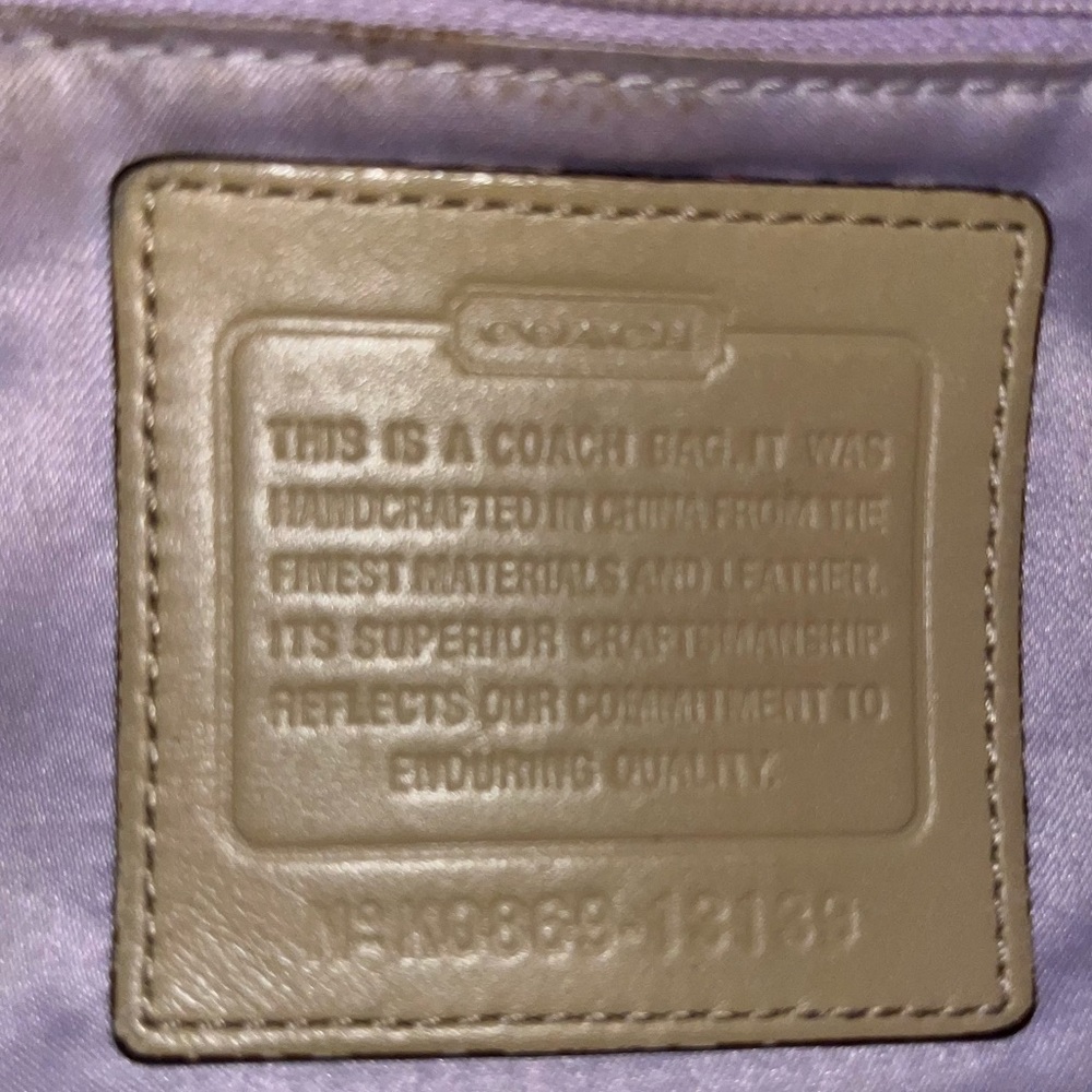 COACH bag Leah & wallet with dust bag and Coach tag - Picture 4 of 16